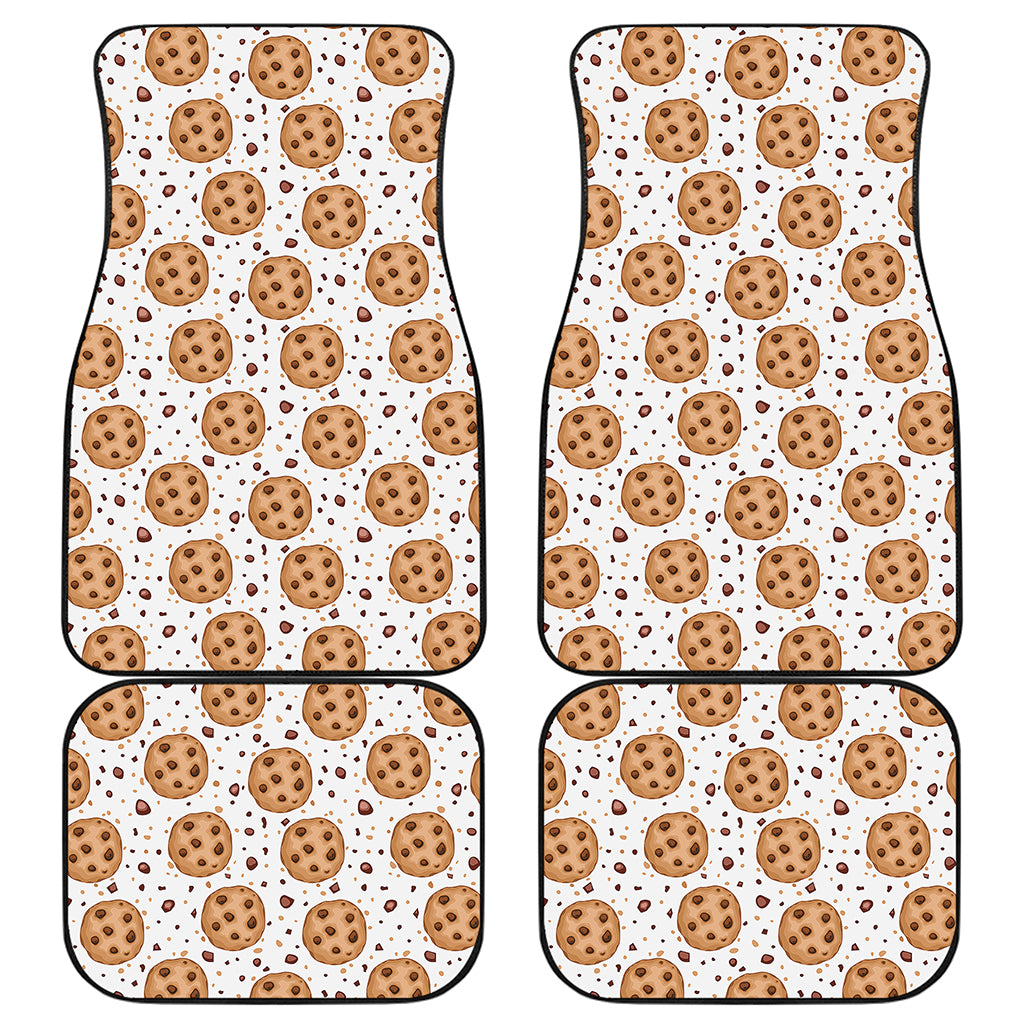 Sweet Cookie Pattern Print Front and Back Car Floor Mats