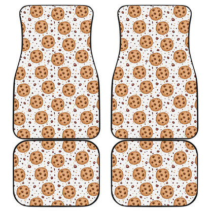 Sweet Cookie Pattern Print Front and Back Car Floor Mats