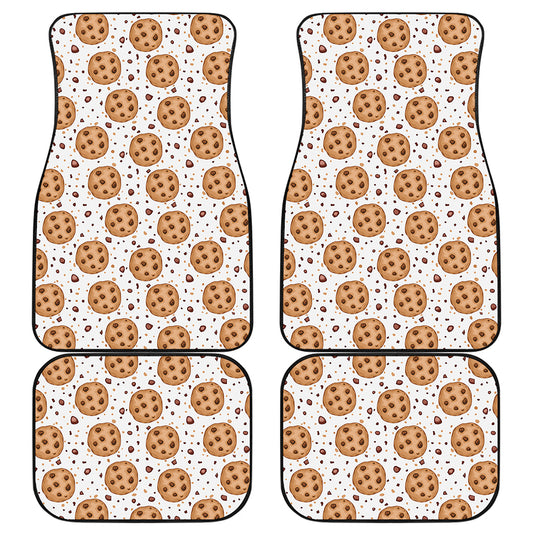 Sweet Cookie Pattern Print Front and Back Car Floor Mats