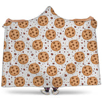 Sweet Cookie Pattern Print Hooded Blanket