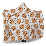Sweet Cookie Pattern Print Hooded Blanket