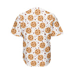 Sweet Cookie Pattern Print Men's Baseball Jersey