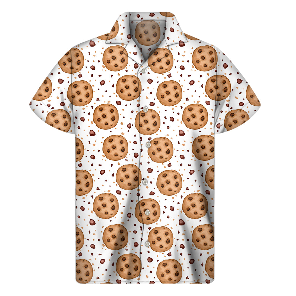 Sweet Cookie Pattern Print Men's Short Sleeve Shirt