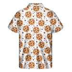 Sweet Cookie Pattern Print Men's Short Sleeve Shirt