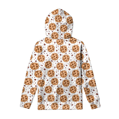 Sweet Cookie Pattern Print Pullover Hoodie