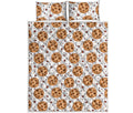 Sweet Cookie Pattern Print Quilt Bed Set