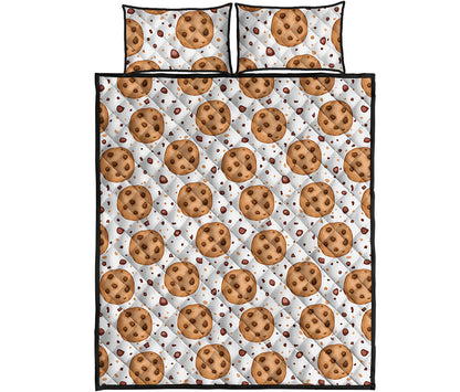 Sweet Cookie Pattern Print Quilt Bed Set