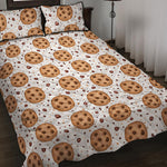 Sweet Cookie Pattern Print Quilt Bed Set
