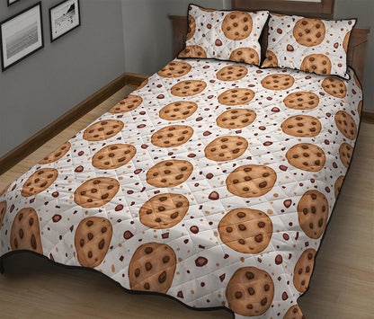 Sweet Cookie Pattern Print Quilt Bed Set
