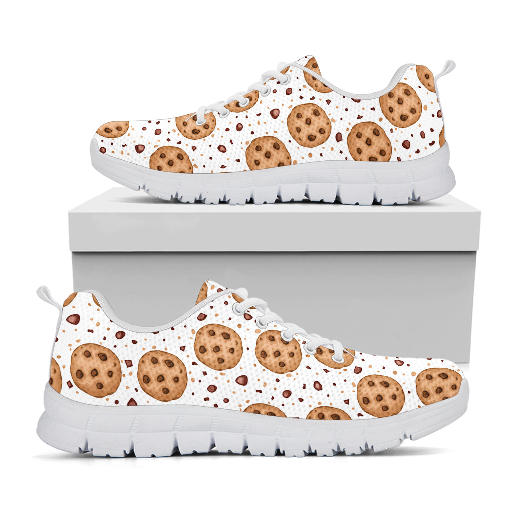 Sweet Cookie Pattern Print White Sneakers
