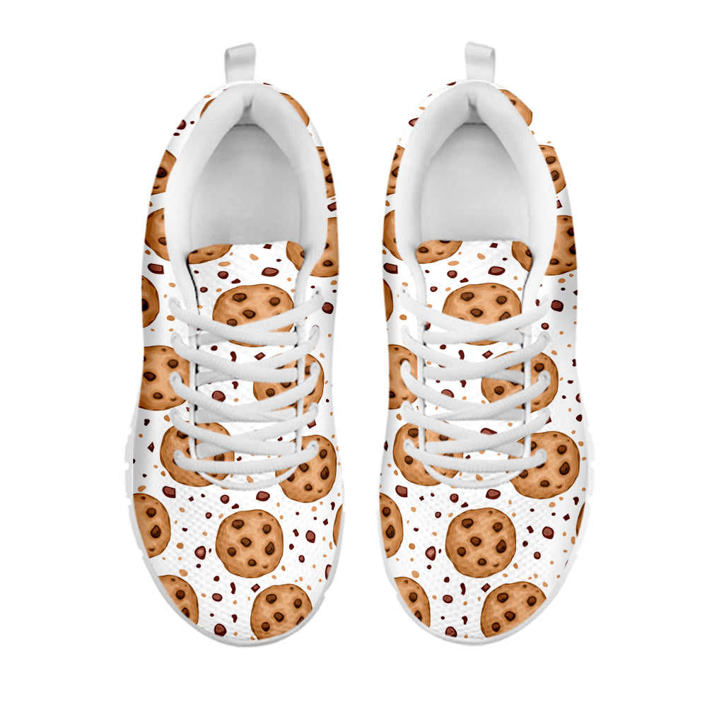 Sweet Cookie Pattern Print White Sneakers