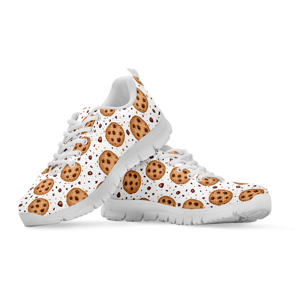 Sweet Cookie Pattern Print White Sneakers