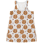 Sweet Cookie Pattern Print Women's Racerback Tank Top