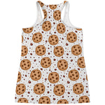 Sweet Cookie Pattern Print Women's Racerback Tank Top