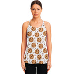 Sweet Cookie Pattern Print Women's Racerback Tank Top