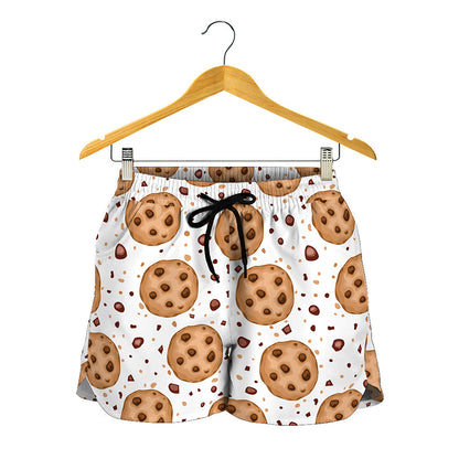 Sweet Cookie Pattern Print Women's Shorts