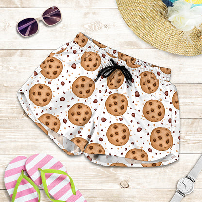 Sweet Cookie Pattern Print Women's Shorts