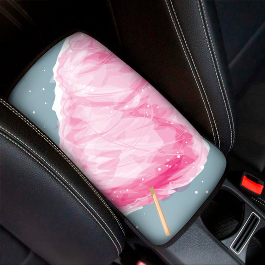 Sweet Cotton Candy Print Car Center Console Cover