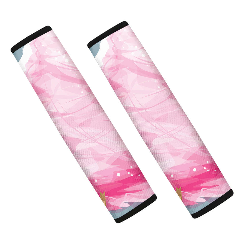 Sweet Cotton Candy Print Car Seat Belt Covers