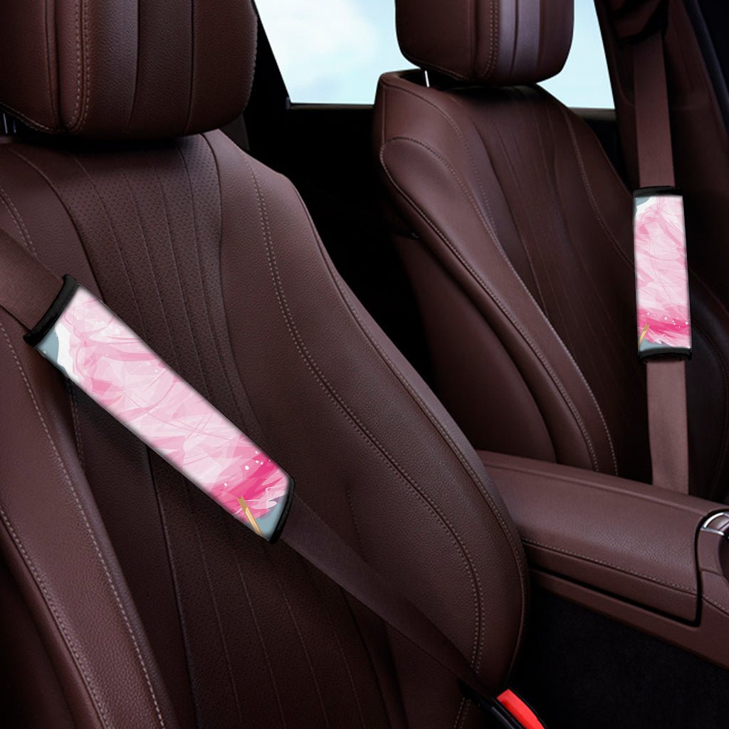 Sweet Cotton Candy Print Car Seat Belt Covers