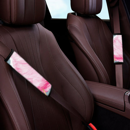 Sweet Cotton Candy Print Car Seat Belt Covers