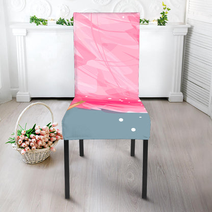 Sweet Cotton Candy Print Dining Chair Slipcover