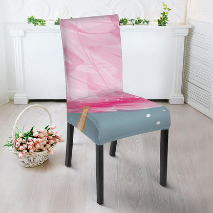 Sweet Cotton Candy Print Dining Chair Slipcover