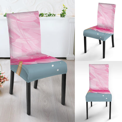 Sweet Cotton Candy Print Dining Chair Slipcover