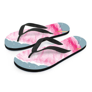 Sweet Cotton Candy Print Flip Flops