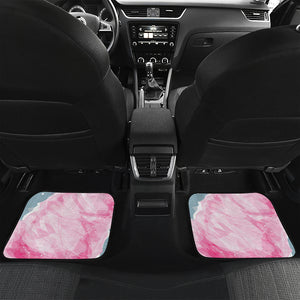 Sweet Cotton Candy Print Front and Back Car Floor Mats