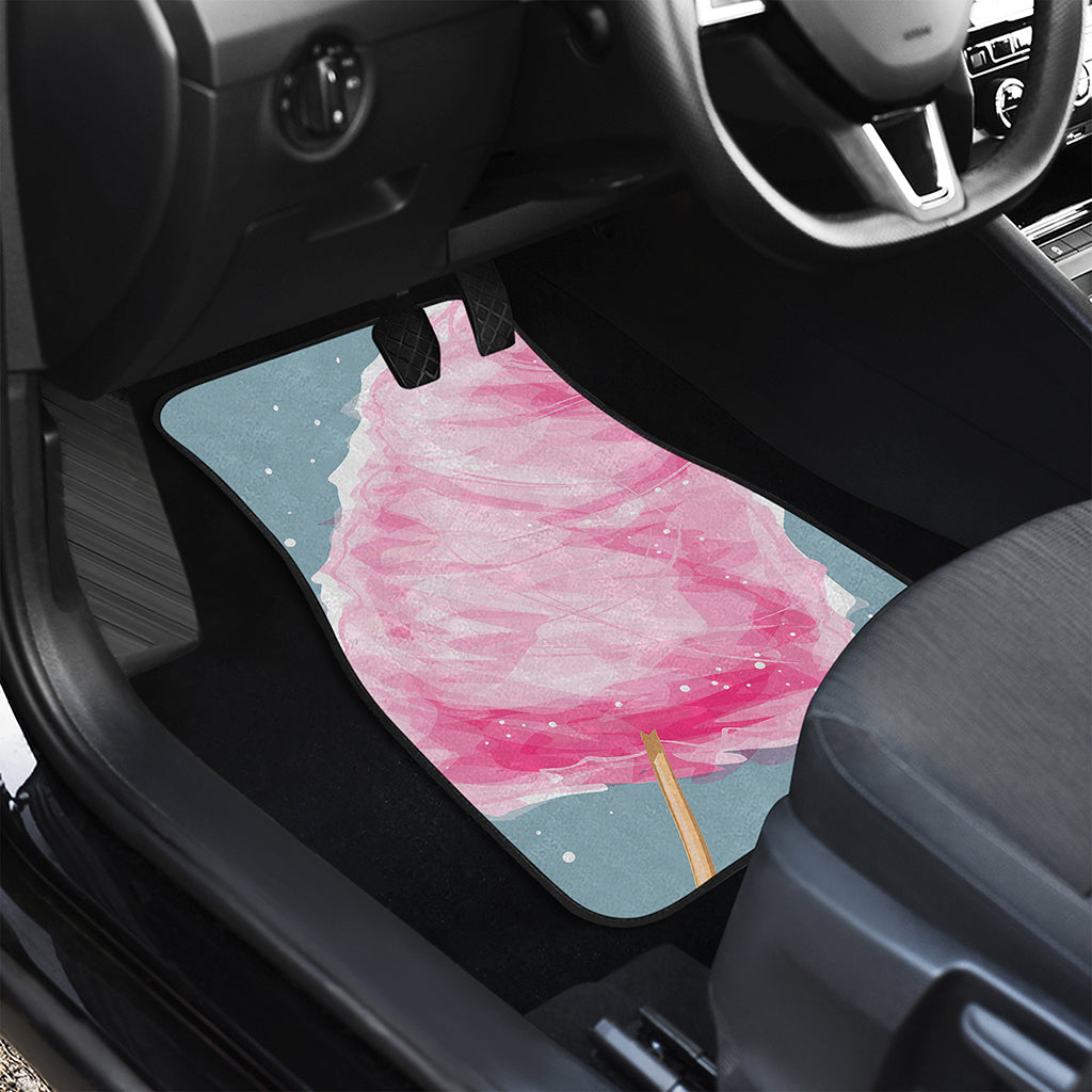 Sweet Cotton Candy Print Front and Back Car Floor Mats