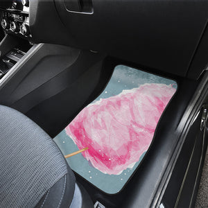 Sweet Cotton Candy Print Front and Back Car Floor Mats