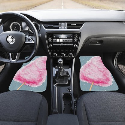 Sweet Cotton Candy Print Front Car Floor Mats