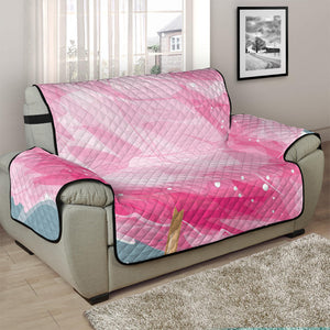 Sweet Cotton Candy Print Half Sofa Protector