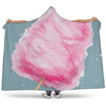 Sweet Cotton Candy Print Hooded Blanket