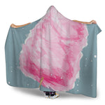 Sweet Cotton Candy Print Hooded Blanket