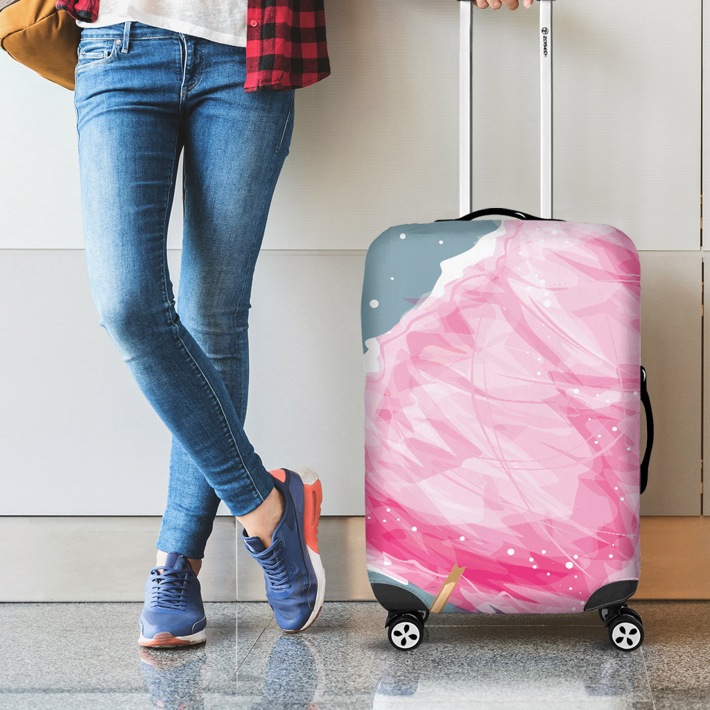 Sweet Cotton Candy Print Luggage Cover