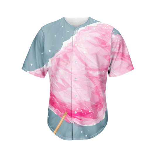 Sweet Cotton Candy Print Men's Baseball Jersey