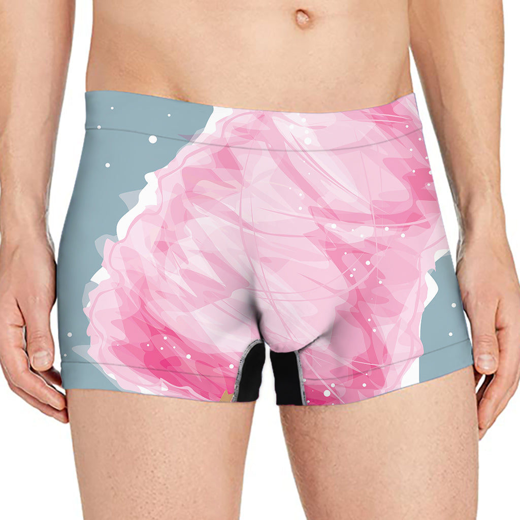 Sweet Cotton Candy Print Men's Boxer Briefs