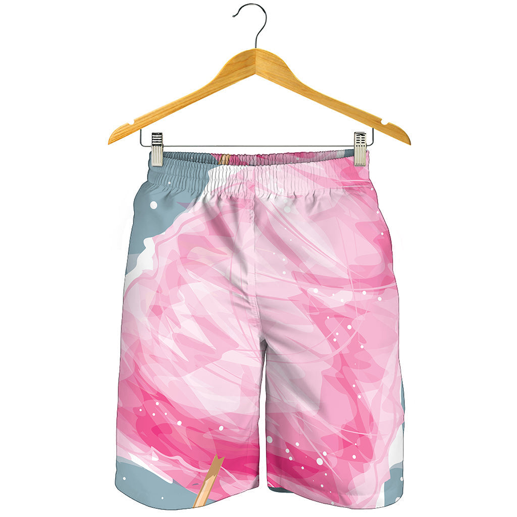 Sweet Cotton Candy Print Men's Shorts