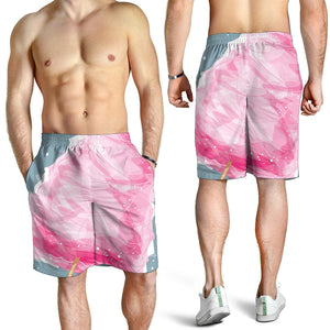 Sweet Cotton Candy Print Men's Shorts