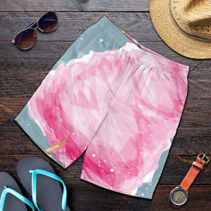 Sweet Cotton Candy Print Men's Shorts