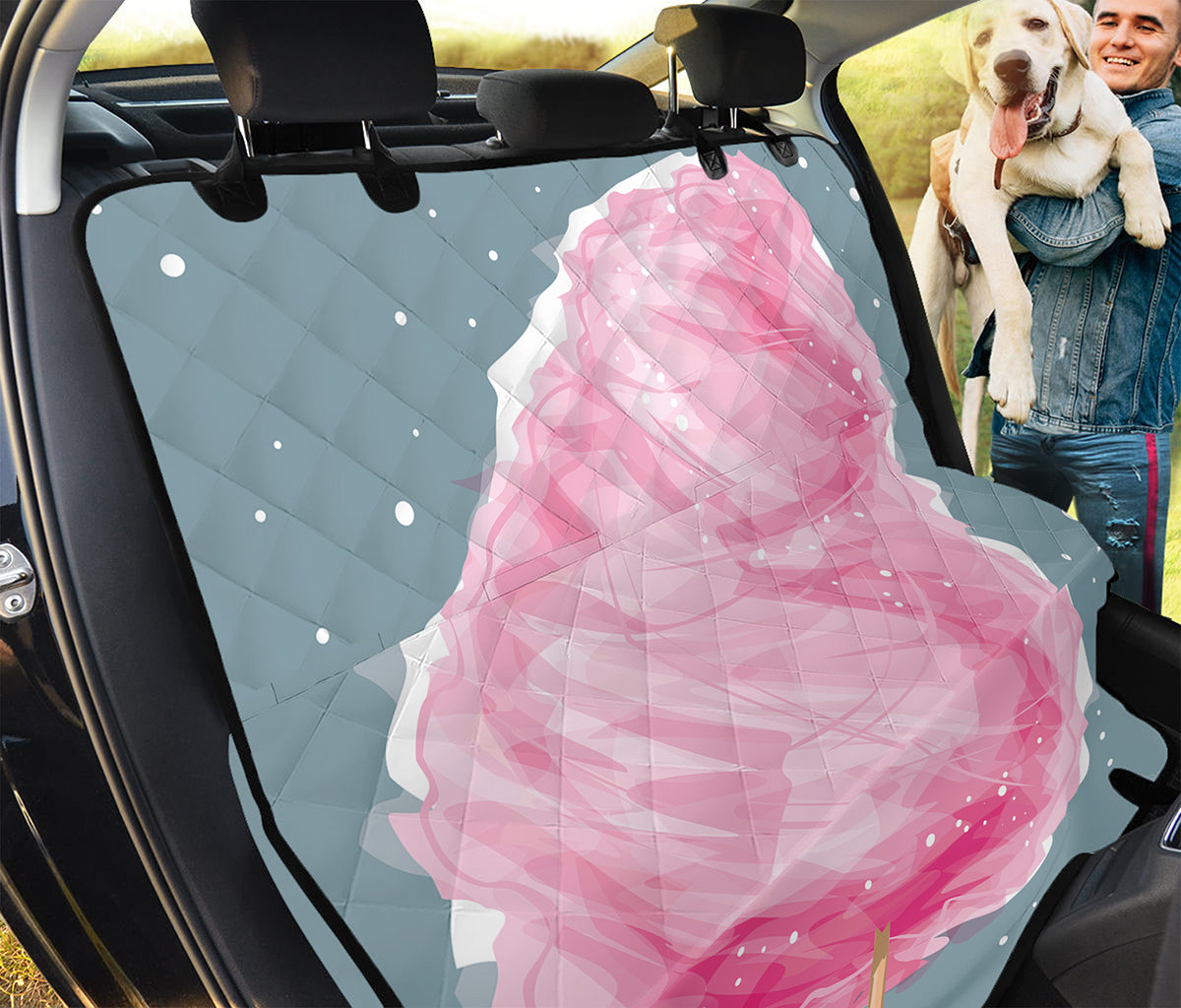 Sweet Cotton Candy Print Pet Car Back Seat Cover