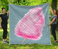 Sweet Cotton Candy Print Quilt