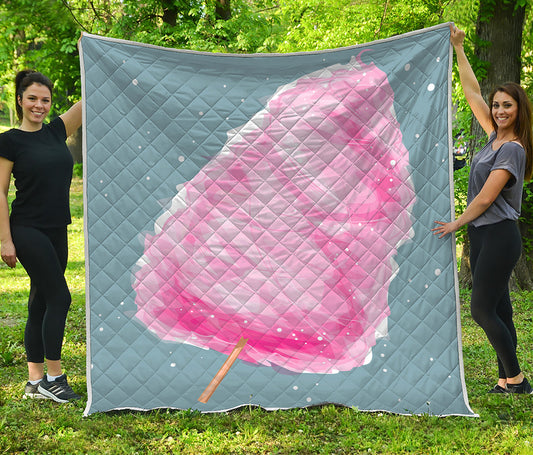 Sweet Cotton Candy Print Quilt