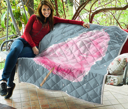 Sweet Cotton Candy Print Quilt
