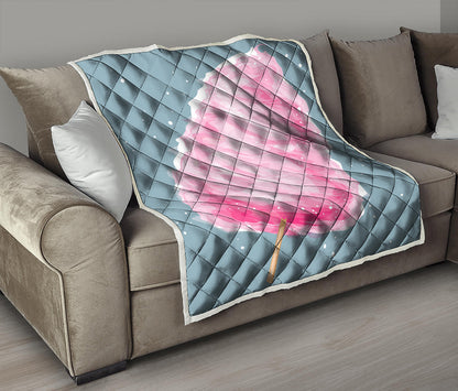 Sweet Cotton Candy Print Quilt