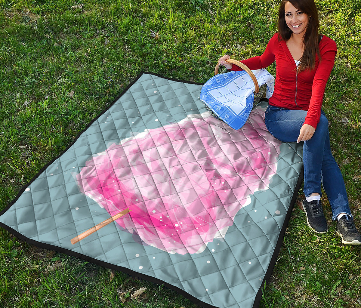 Sweet Cotton Candy Print Quilt