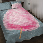 Sweet Cotton Candy Print Quilt Bed Set