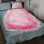 Sweet Cotton Candy Print Quilt Bed Set